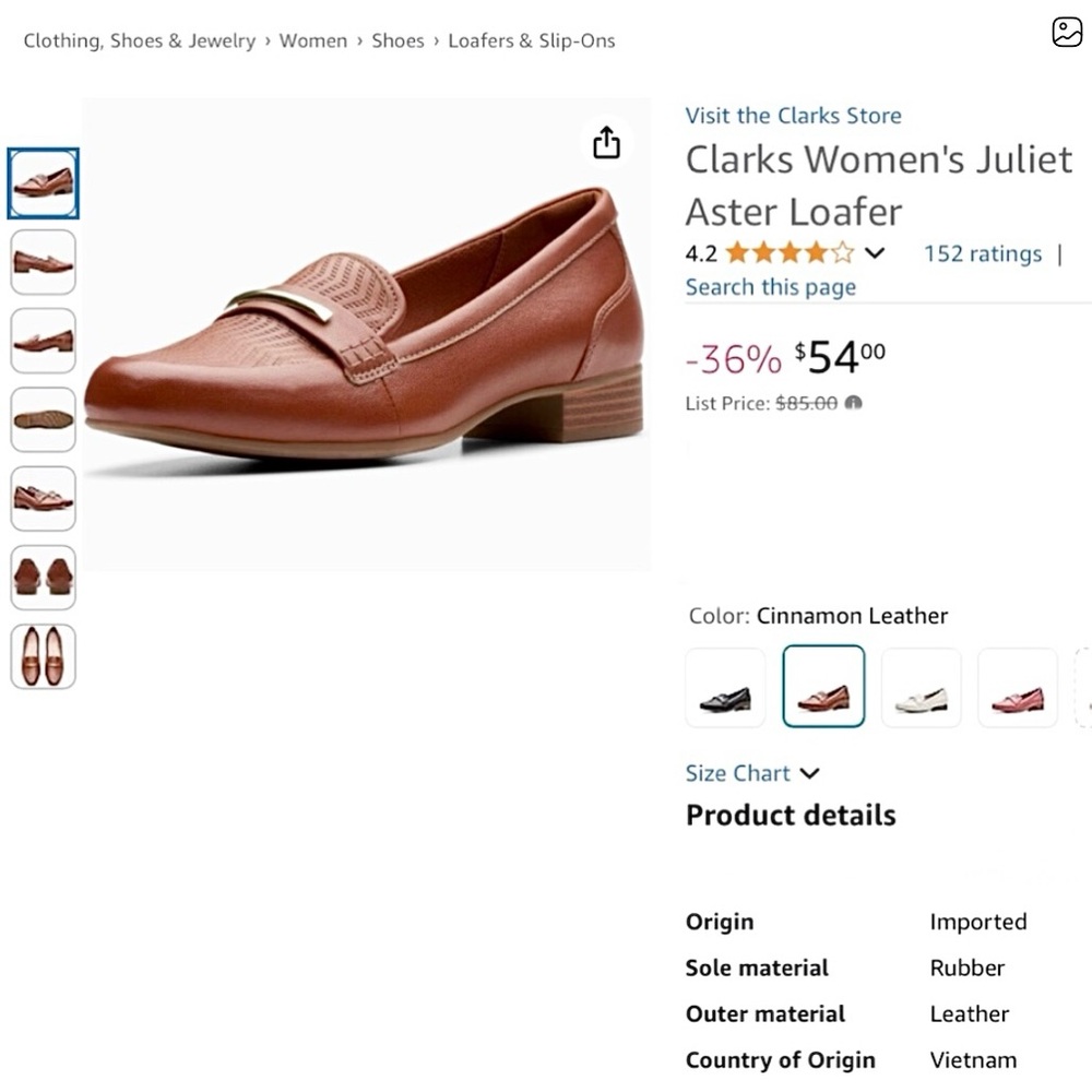 New Clarks Collection ‘Juliet Aster’ Loafer Flats - Picture 3 of 15